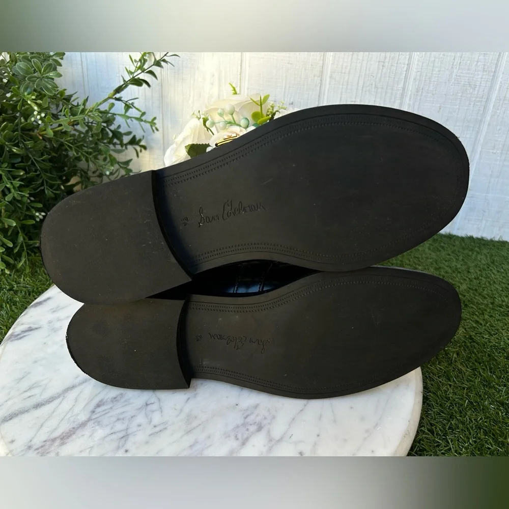 Sam Edelman
Elaina T-Strap Buckle Loafer Black Leather women Sz 8.5 gently used - Picture 16 of 16